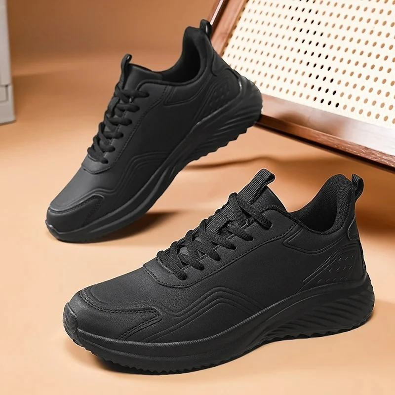 

Men's leather padded sports shoes autumn and winter light casual running shoes men's shoes Joker fashion shoes 39-48