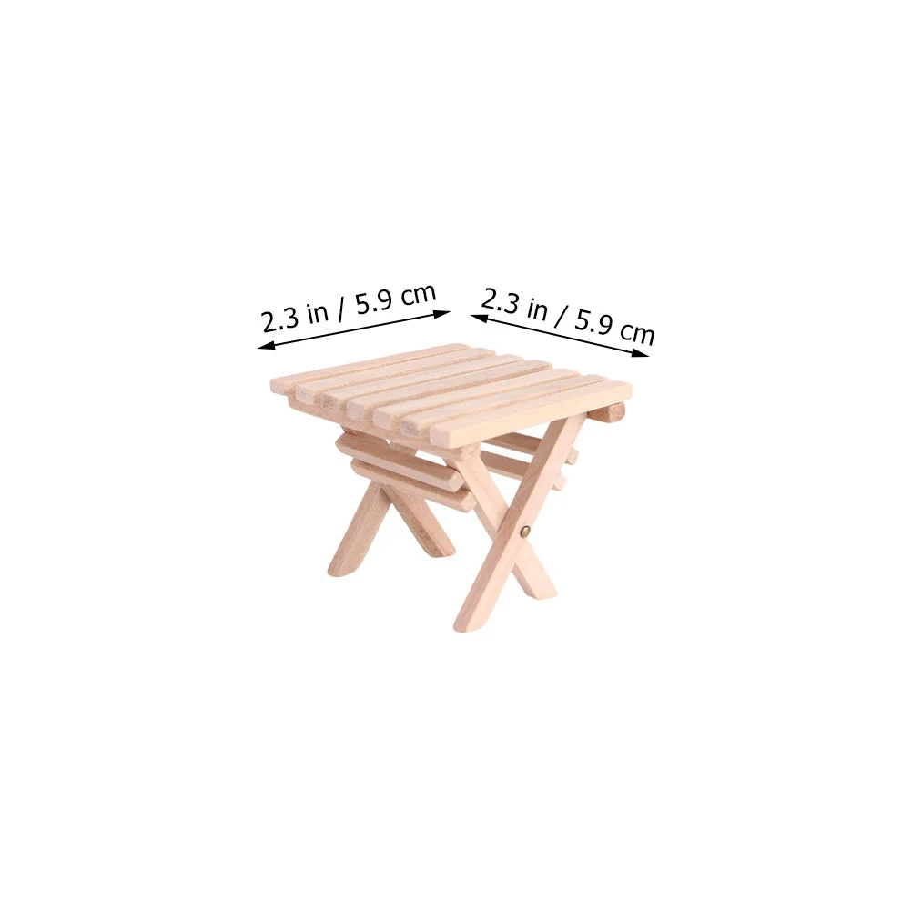 Flooring Shiwan Folding Table Miniature Furniture Model Toy Set House Adornments Baby