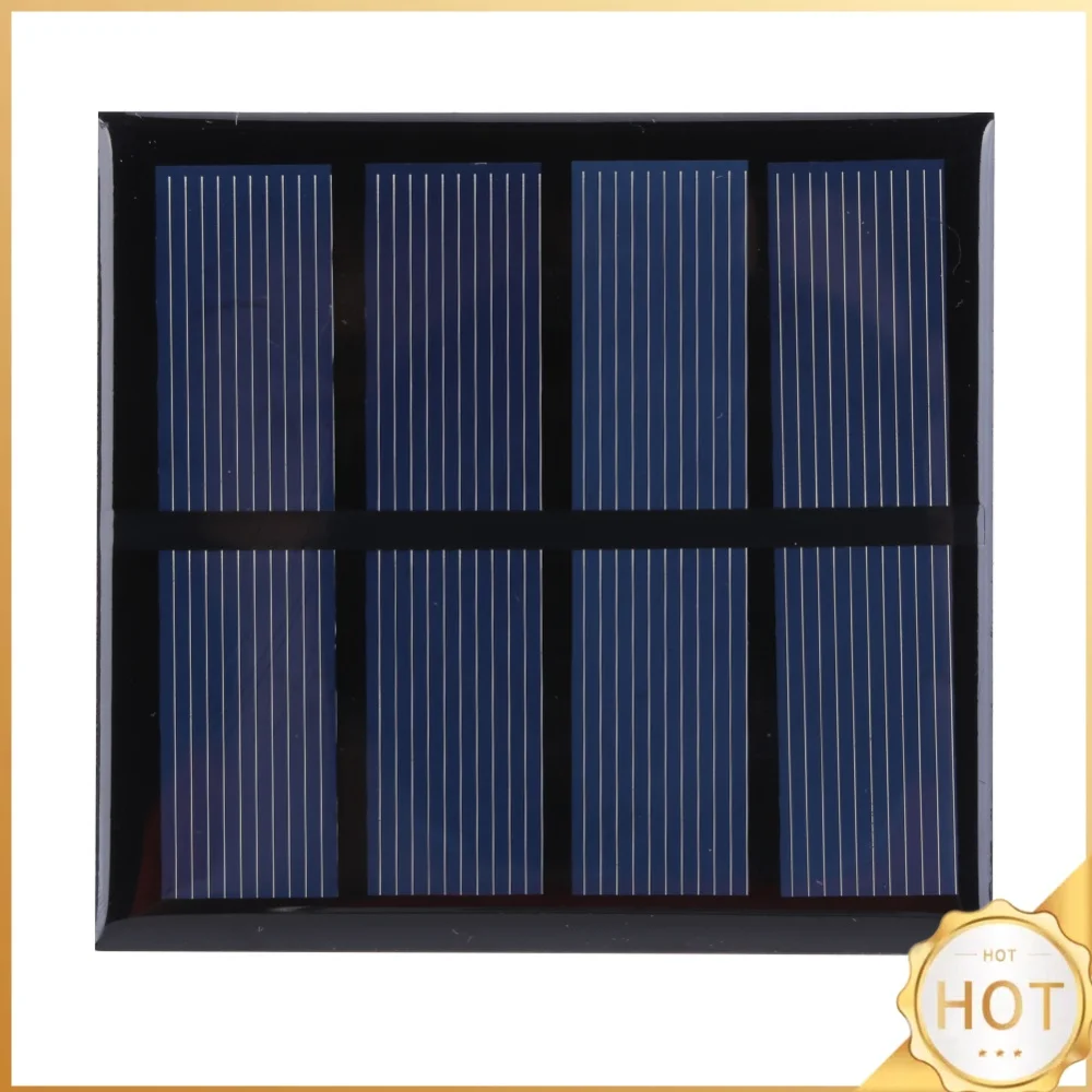 3W 2V Solar Panel Charger Polycrystalline Outdoor Solar Panels Lightweight Scratchproof Courtyard Lighting DIY Charger Supplies