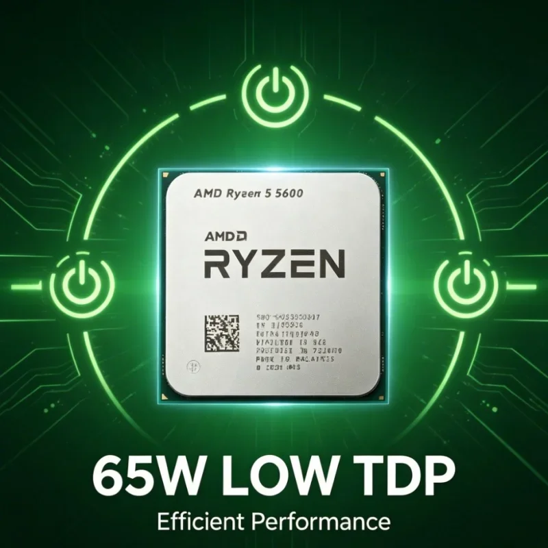 AMD Ryzen 5 5600 for Gaming PC Build 6-Core 12-Thread 3.5GHz CPU 7NM 32MB Cache Socket AM4 Processor