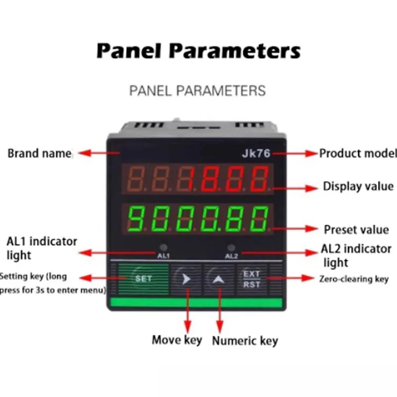 Roller-Type Electronic Digital Display Wire Length Meter Cable Measuring Counter with Alarm Reminder for Precision Measurement