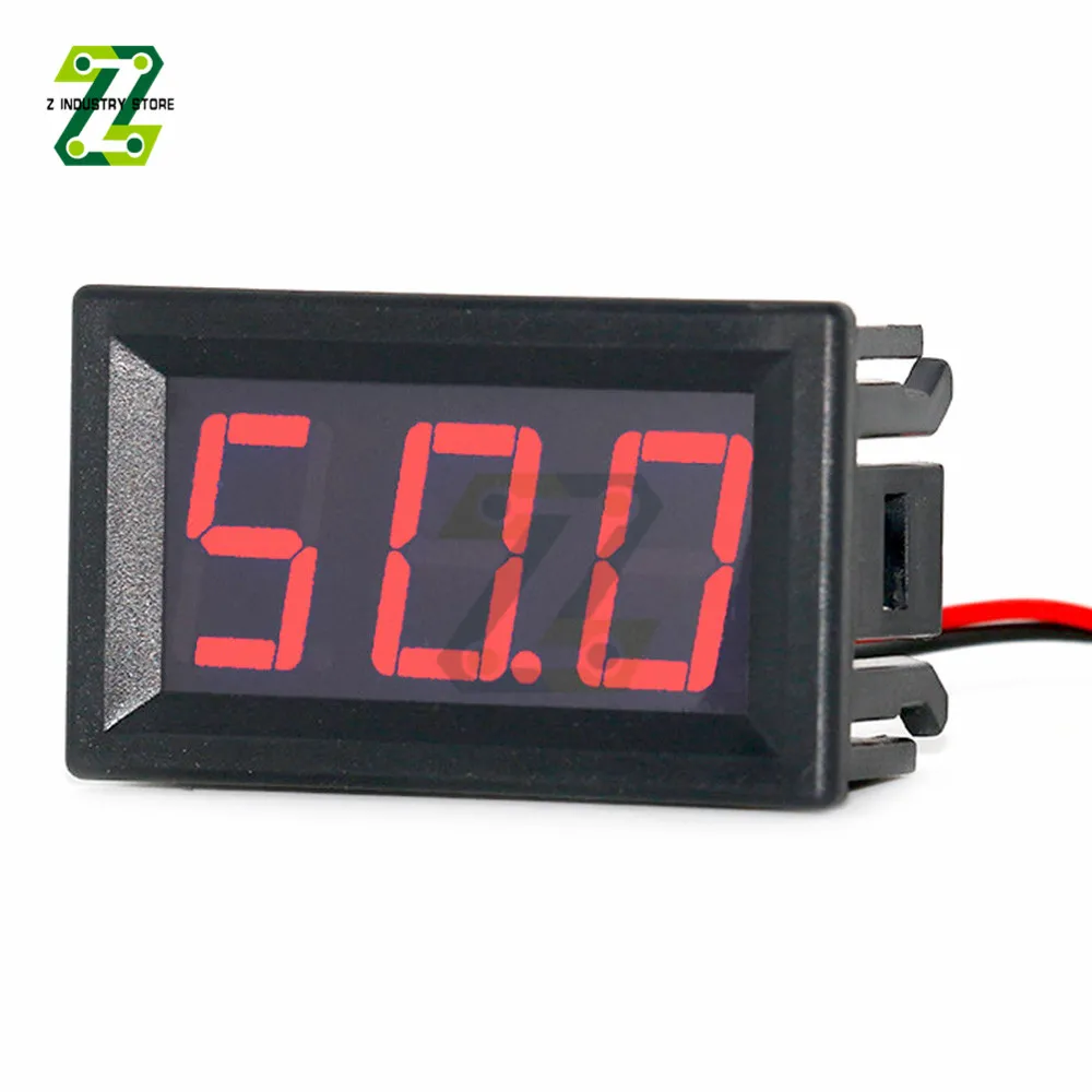 0.56 Inch DC 0-100V LED Digital Voltmeter 3 Wires Digital Ammeter Voltmeter Volt Panel Tester Meter