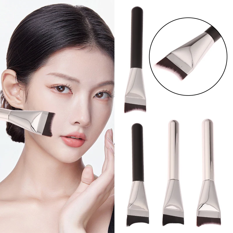 

Crescent Ultra-thin Foundation Concealer Makeup Brush Professional Liquid BB Cream Mixed Facial Make-up Tool Beauty Accessory