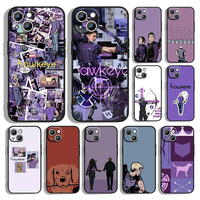 Marvel Hawkeye Phone Case For Apple iPhone 14 13 12 11 Pro Max mini XS XR X 8 7 6S 6 Plus Black Soft Funda Back Cover Coque