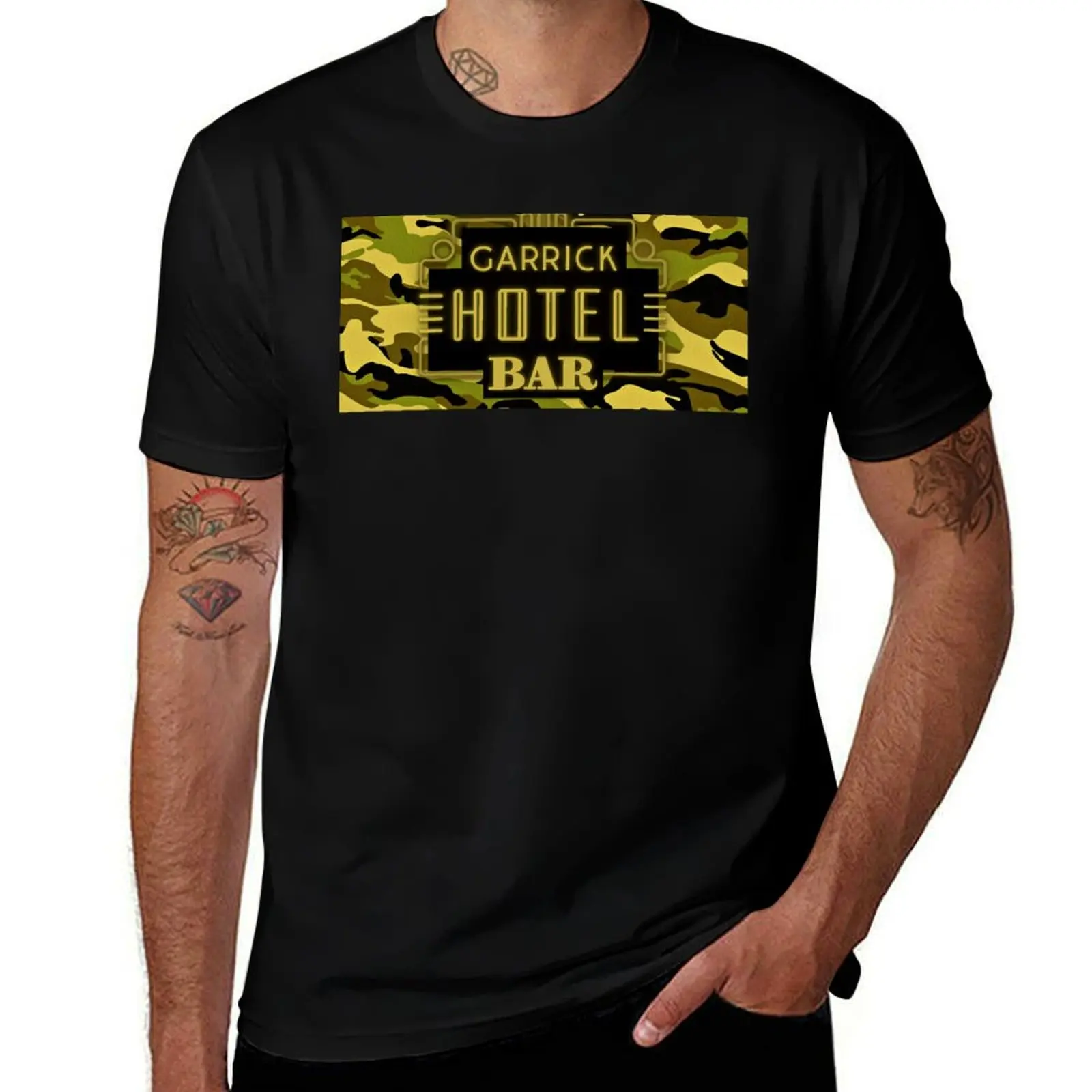 

Garrick Hotel Apparel - Camo T-Shirt man t shirt designer man tshirt