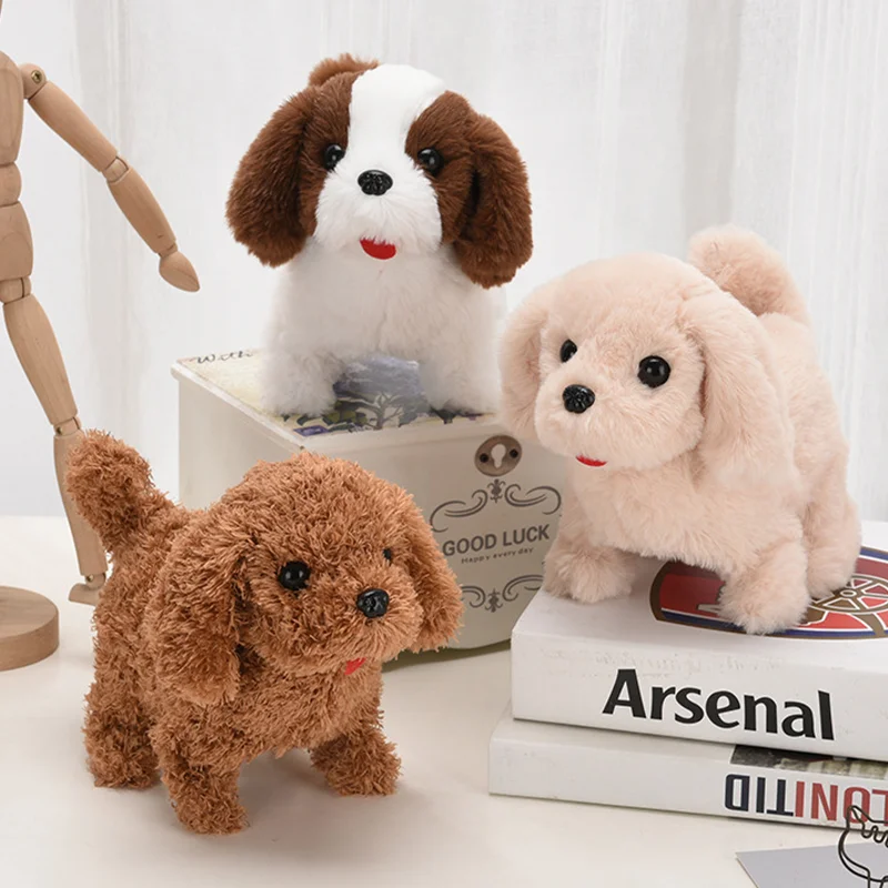 Electronic Plush Walking Barking Retriever Simulation Dog Interactive Puppy Toys Pet Kids Children Doll Christmas Birthday Gift