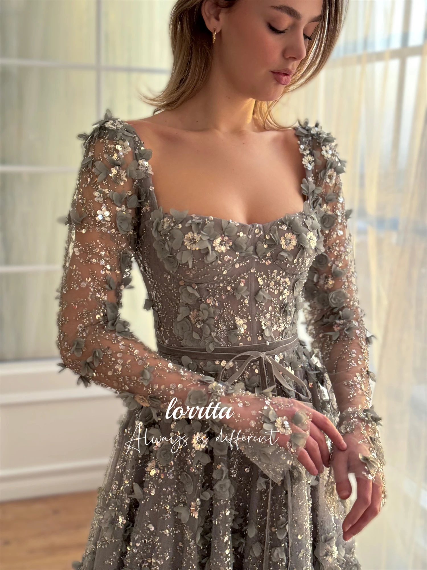 Lorrtta-Robe de soirée ligne A pour femme, robe de Rhnoire, luxueuse, soirée turque, quel que soit le gala, robes élégantes, luxe, personnalisé, 2024