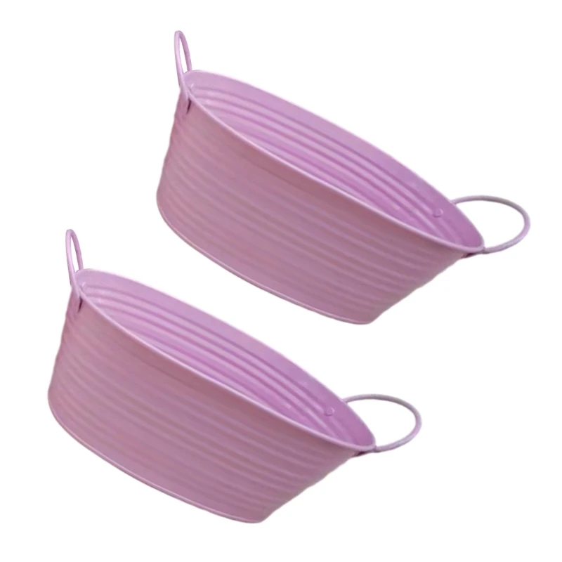 Rust Resistant Metal Plant Pot Bucket Container For Indoor Outdoor Use Perfect For Succulents Herbs And Small Flowers 2x