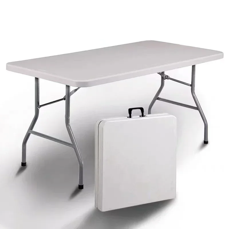 

Portable Foldable Table Camping Outdoor /Indoor Furniture With Handle Fold-in-Half Utility Foldable Tables For Picnic BBQ Party