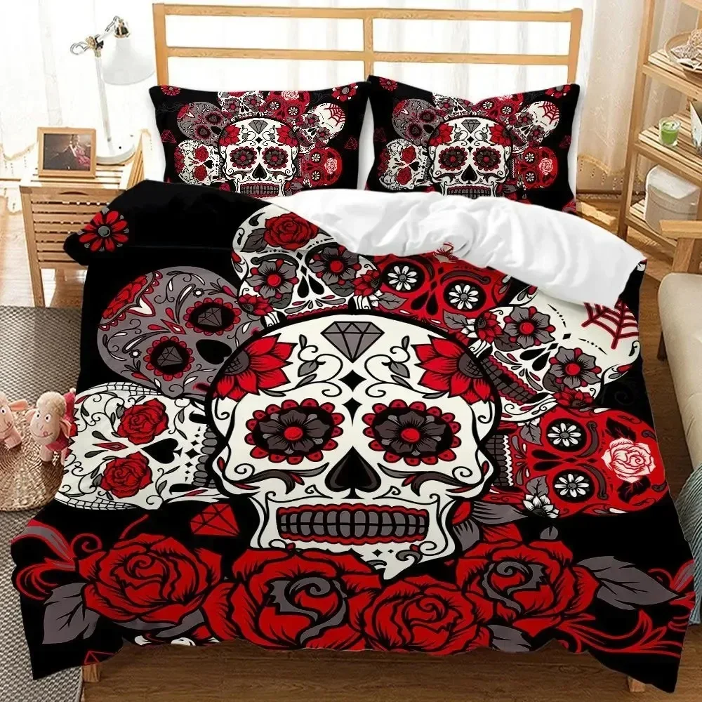 Sexy Beauty Skeleton Girl Bedding Set 3d Duvet Cover Polyester Comforter Cover Twin Queen King Single Size Luxury Fashion Gift