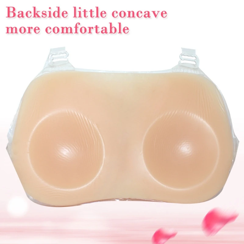 Strap on Breast Forms Silicone Fake Breastplate for Crossdressers Mastectomy Drop Shipping