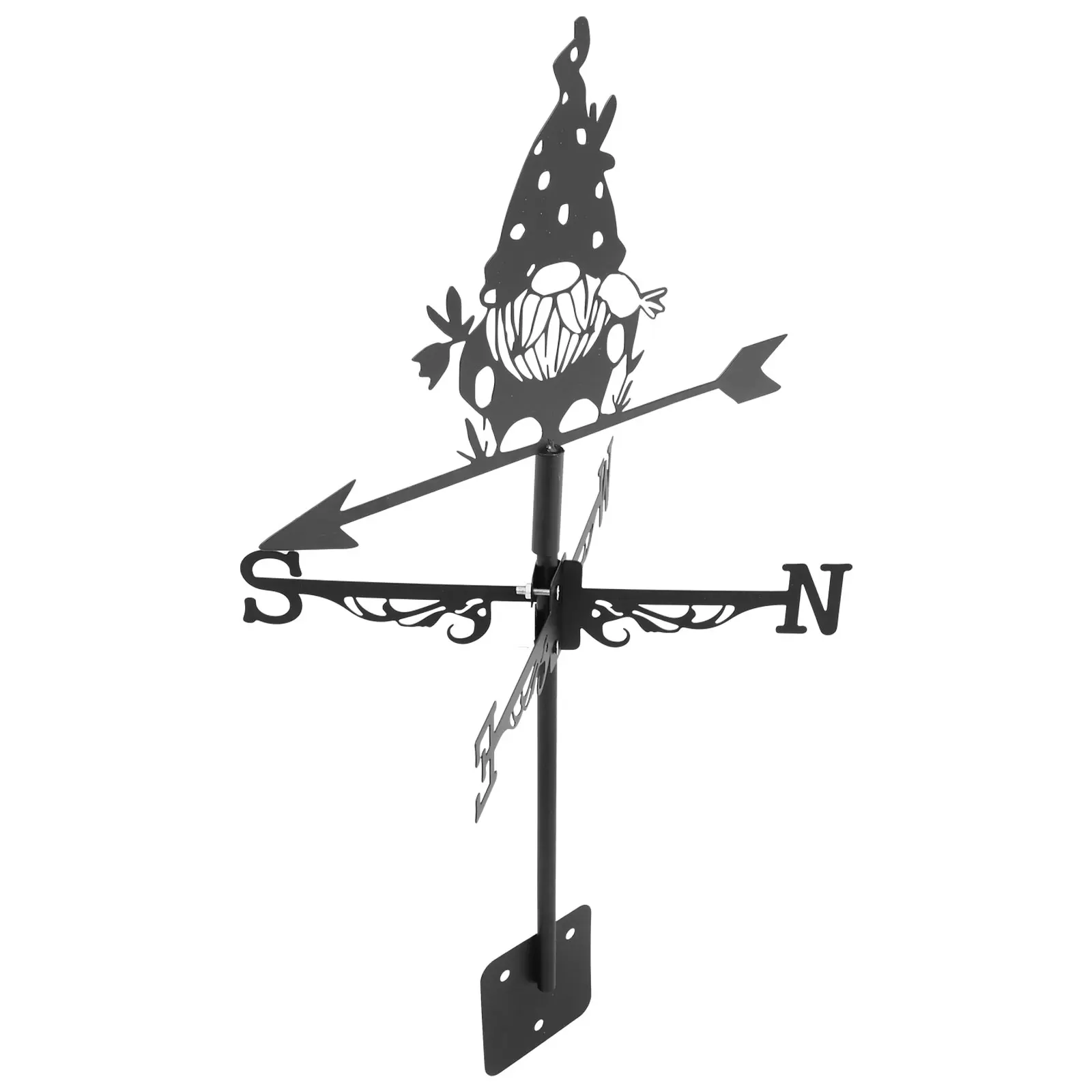 

Metal Weathervane Decorative Iron Wind Direction Indicator for Roof Garden Yard Decoration Christmas Outdoornaments