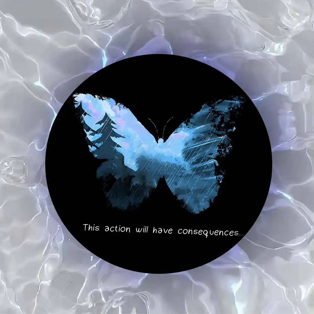 الحياة غريبة هذه العمل سيكون لديهم شارات مستديرة صفيح عملة بروش الملابس على ظهره الملحقات التلبيب دبوس