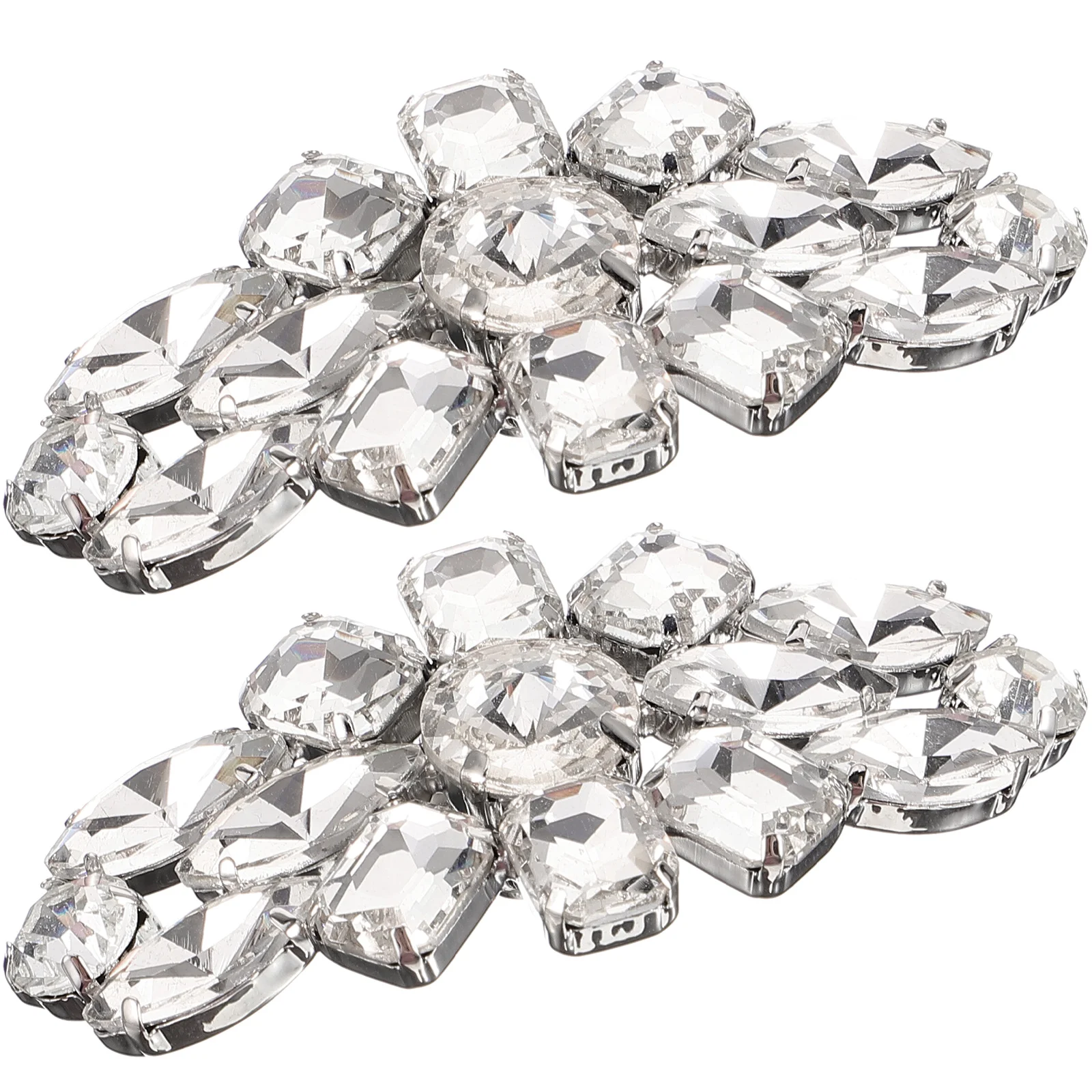 

White Detachable Rhinestone Shoe Buckle Decoration for High Heels S Wedding Shoes Accessories Bridal Clips Decorative Shoe