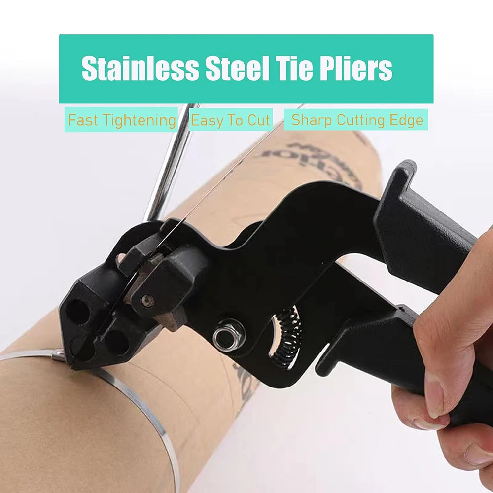 NEW Cable Tie Plier Fastening Strap Cable Tie Gun Automatic Cutting Tool Tension Stainless Steel Self-Locking Ties Hand Tools