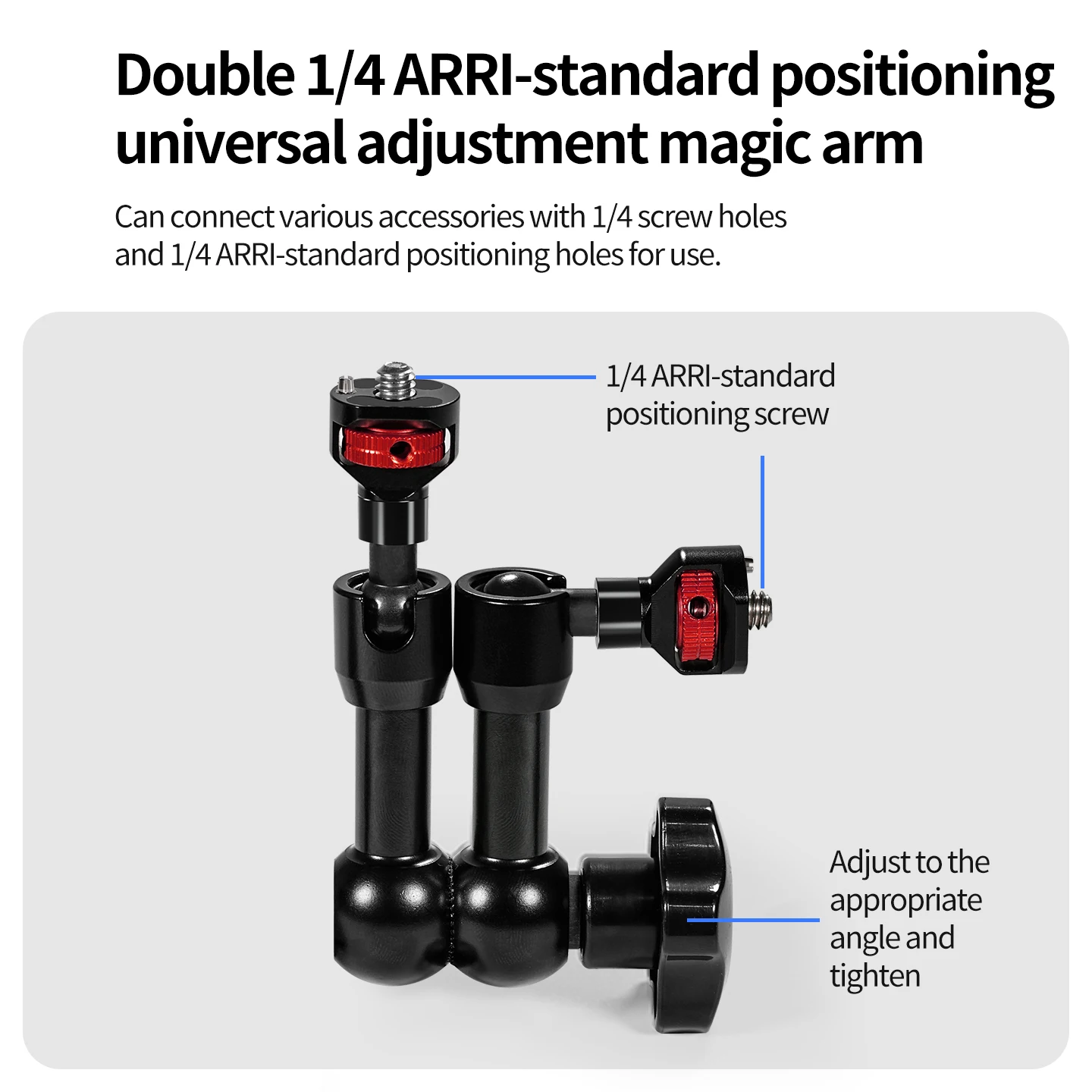 Motorrad-Lenkerhalterung C-Klemme Kamerahalterung Reibungsarm für Insta360 X5 DJI Osmo Action POV-Erweiterung – Detail 9