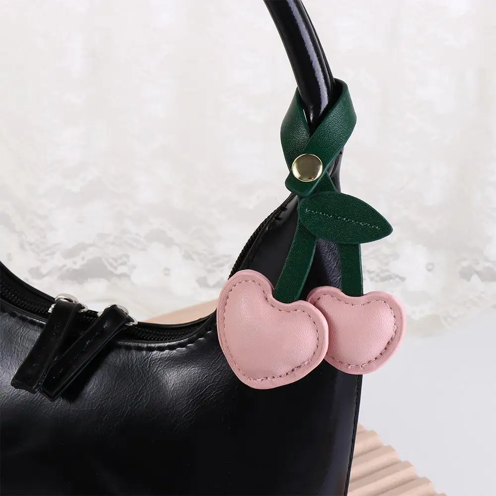 

Peach Heart Cherry Key Chain Decoration Love DIY Craft Accessories Cherry Pendant Keychain Bag Decoration Bag Pendant Women/men