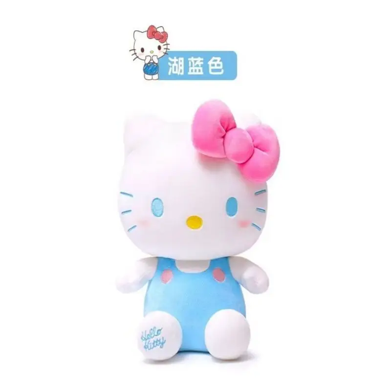 22CM Hello Kitty Plush Toys For Children  Cute Kt Cat Dolls Soft Sanrio Stuffed Toys Kawaii Christmas Day Gift For Girls Toy image 4