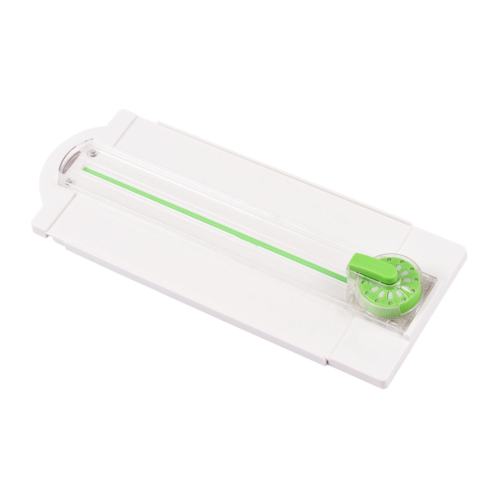 12in1 Mini Paper Trimmer Rotary Cutter A4 Cut Length 12 Different Shapes Desktop Paper Cutting Machine with Auxiliary rulers