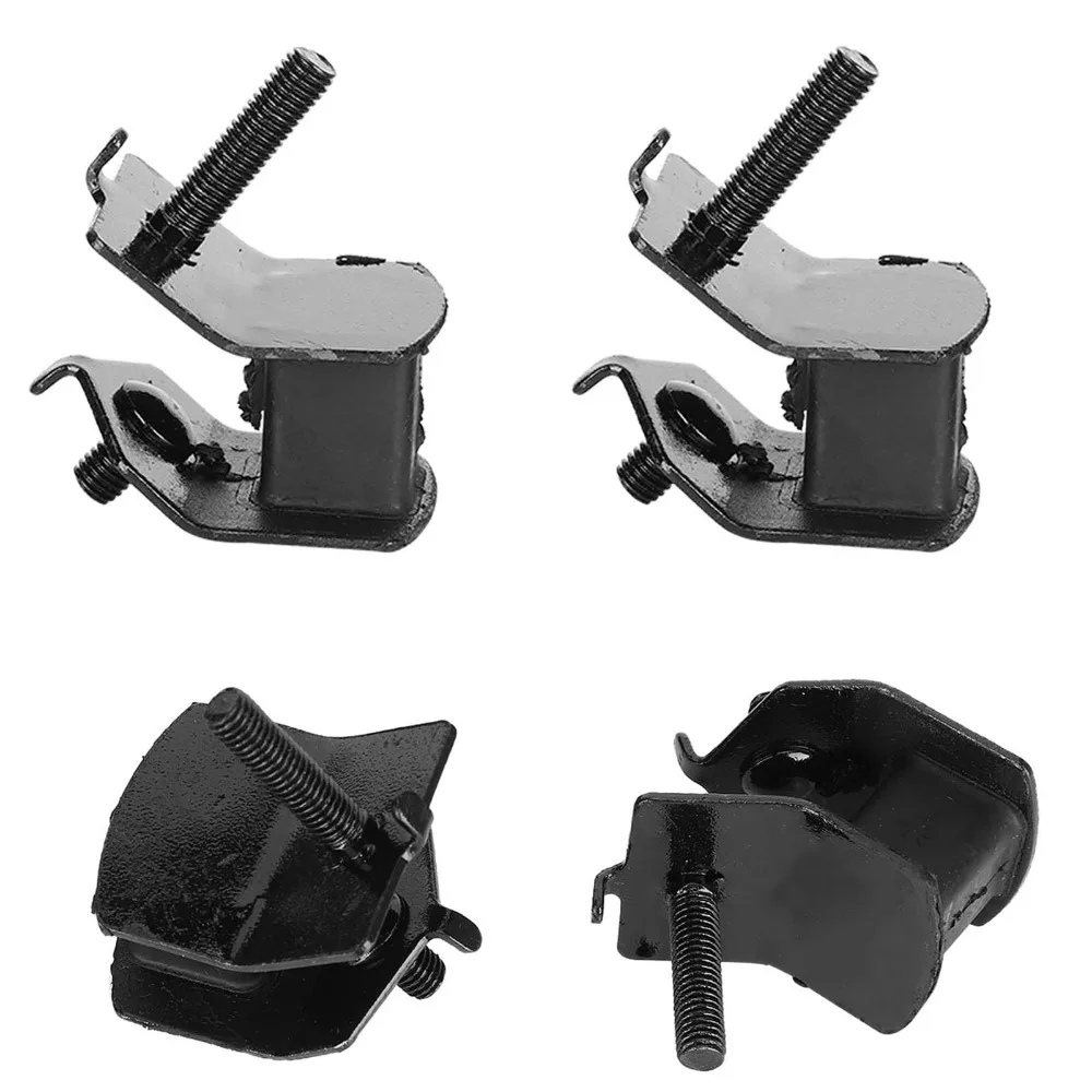 4PCS Black Anti Vibration Mounts Shock Absorbing Rubber Rubber Isolation Pads Heavy Duty Anti Vibration