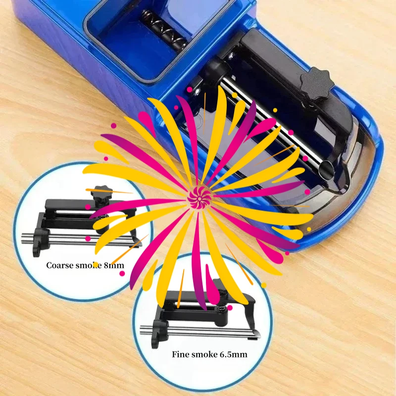

6.5/8mm Electric Cigarette Rolling Machine Raw Grass Cigarette Device Automatic Injector Tobacco Maker Roller Smoking Accessorie