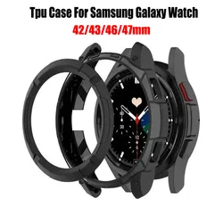 Tpu Case for Samsung Galaxy Watch 4 Classic 42mm 46mm Protective Cover for Samsung Watch 6 Classic 43mm 47mm Hollow Mechanical