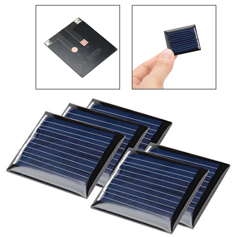 5Pcs 2V 55mA Poly Mini Solar Cell Panel Module DIY For Light Toy Charger 30x36mm Solar Light Battery Power Charge Module