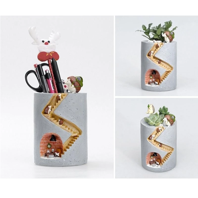 Non-fading Decorative Living Room Garden Balcony Pot with Creative Pattern high quality