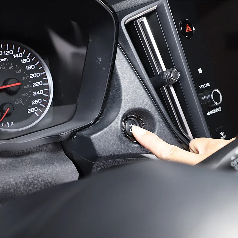 

For Subaru WRX 2022+ Soft Carbon Fiber Car Ignition Switch Ring Decorative Sticker One-touch Start Ring Interior Accessories