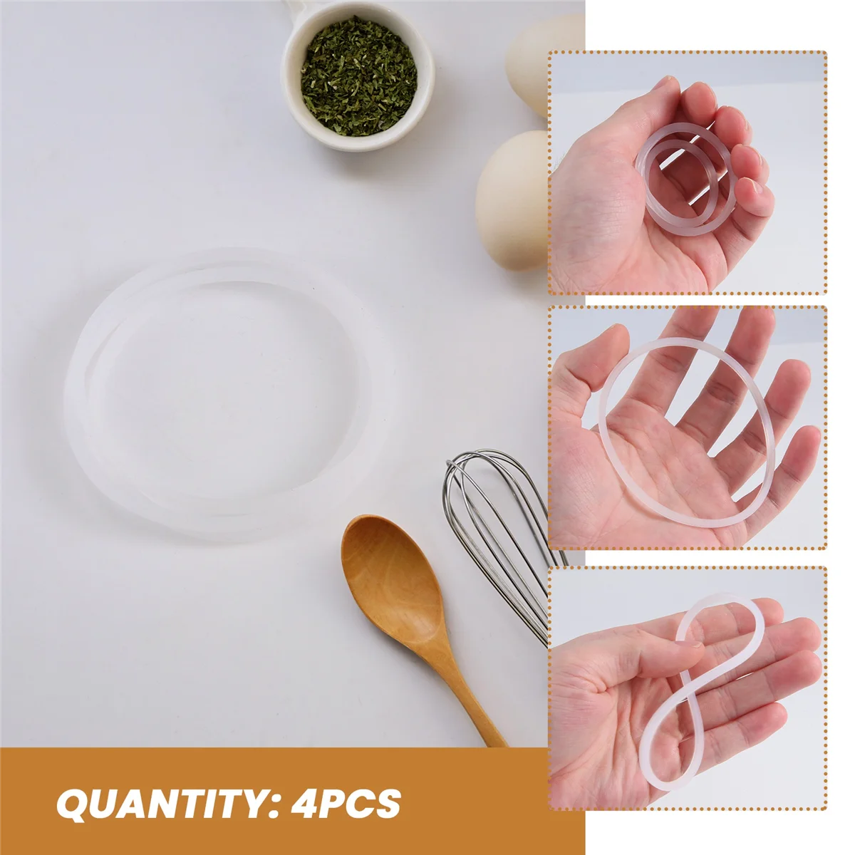 ใหม่เปลี่ยนปะเก็นแหวนซีลยางสําหรับ Magic Blender Flat/4 Pack