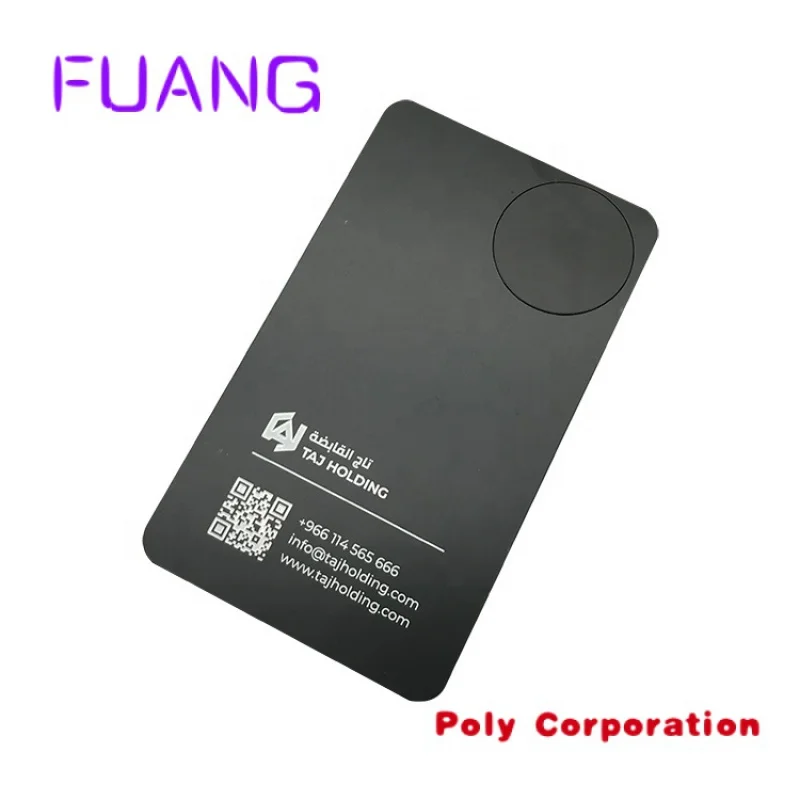 Custom  Free Sample Metal BusinessCcards With Logo Printing 215216 Smart Matte Black Blank Metal Cards Vip Business Visa Cards