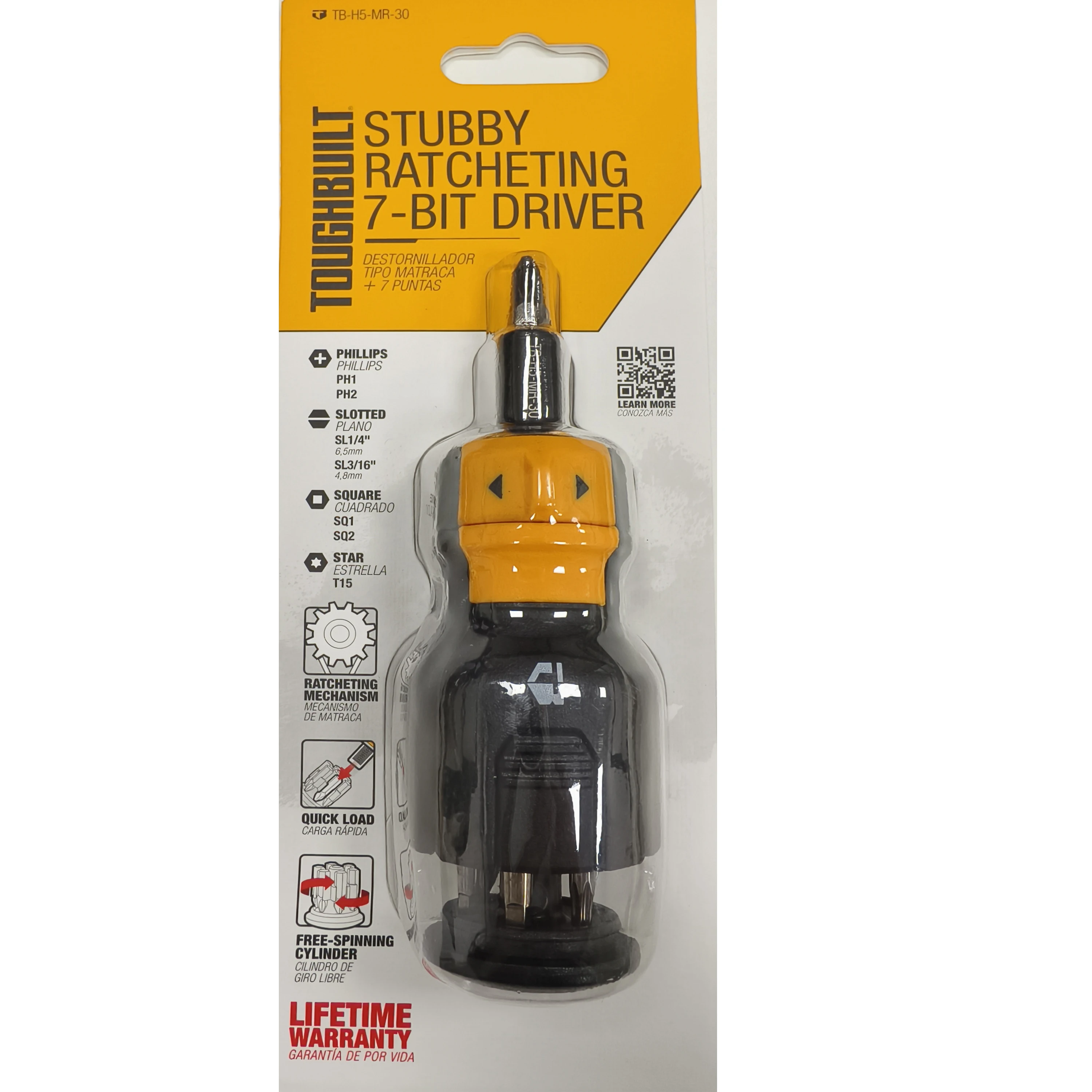 Imagem -06 - Toughbuilt Tb-h5-mr30 Conjunto de Chave de Fenda Catraca Peças de ph sl sq Torx Conjunto de Chave de Fenda Catraca Bits Driver s2 Ferramenta Manual de Aço