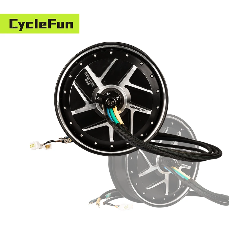 

YUMAMOTOR High Power 13*4.0inch WP 8KW 50H 115KPH V3 72V 96V 230mm Dropouts Electric DC Wheel Hub Motor