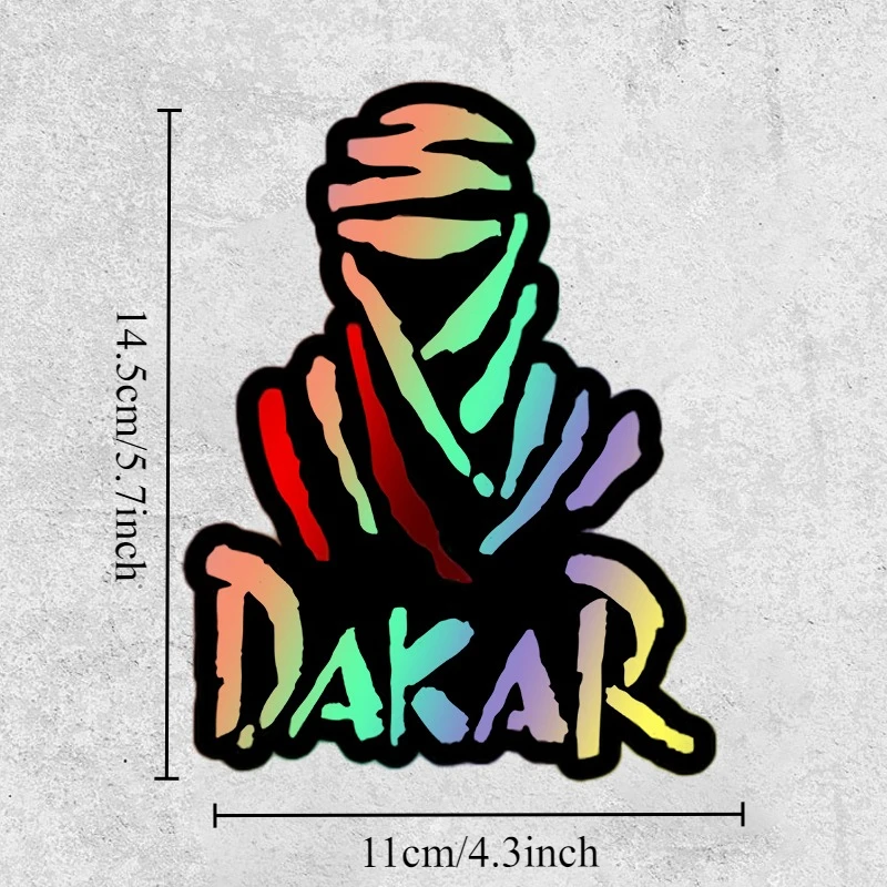 Pack of 1, Dakar Rally Game Motorcycle Decorative Sticker, Waterproof Racing Style, Suitable for Scooter Front Fairing