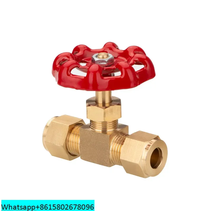 

Thickened brass ferrule needle valve Parallel double end ferrule stop valve High pressure valve Marine needle adjustable