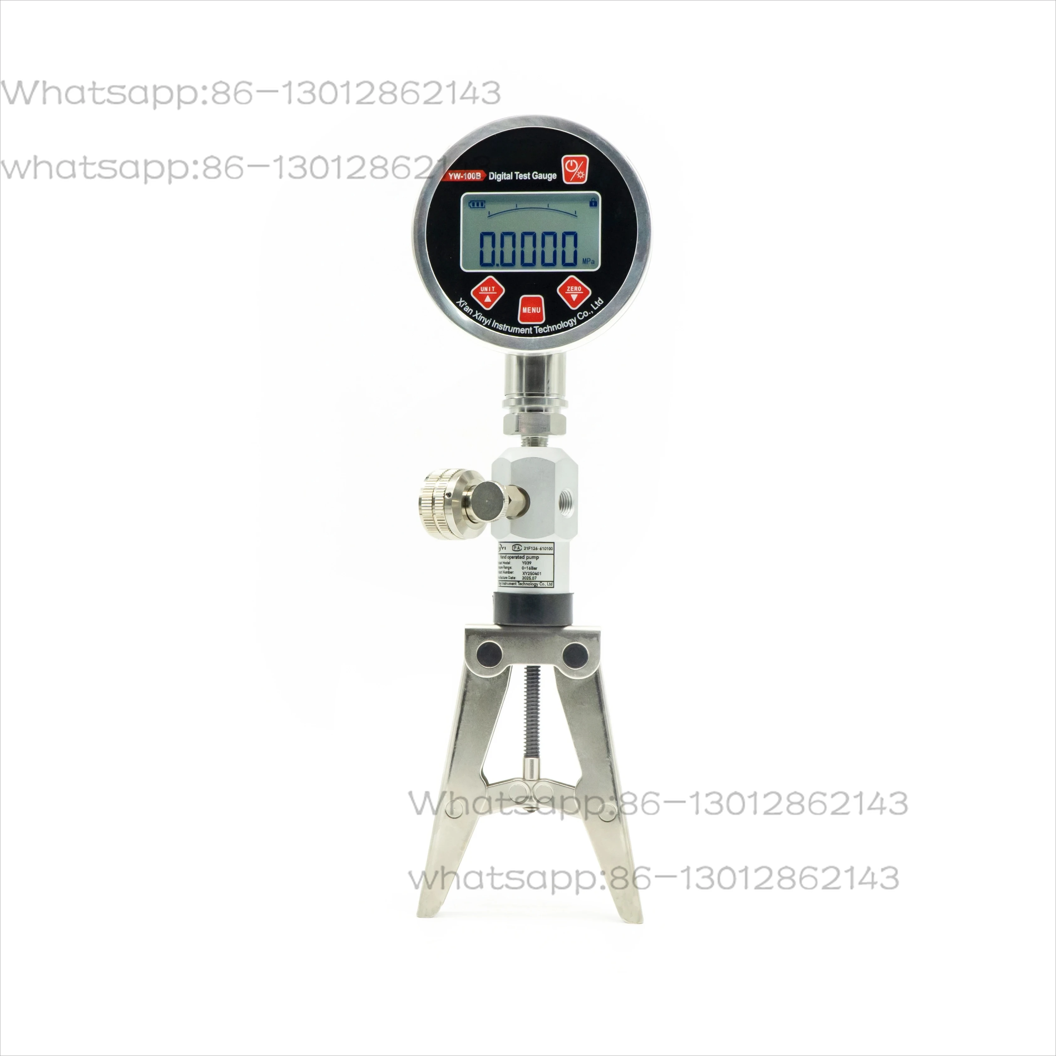 2026 NEW  1PCS Calibrador pneumático portátil da bomba de pressão 20bar bomba de calibração do medidor de pressão