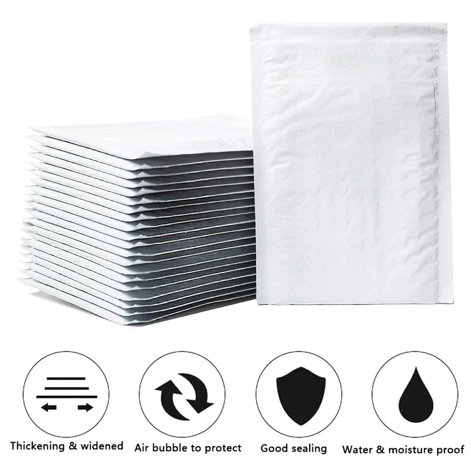 100 PCS #1 7.25X11 POLY BUBBLE MAILERS SHIPPING MAILING PADDED BAGS ENVELOPES SELF SEAL