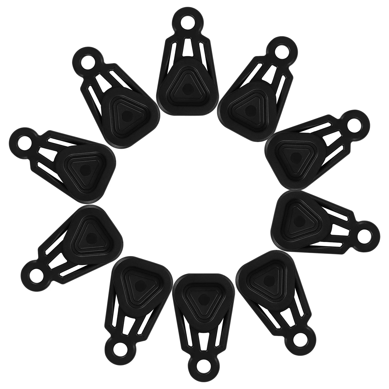 10 قطعة خيمة المظلة المشبك مجموعة دائم البلاستيك قماش القنب تحديد الملحقات للتخييم السفر في الهواء الطلق مغامرات المظلة فخ المشابك