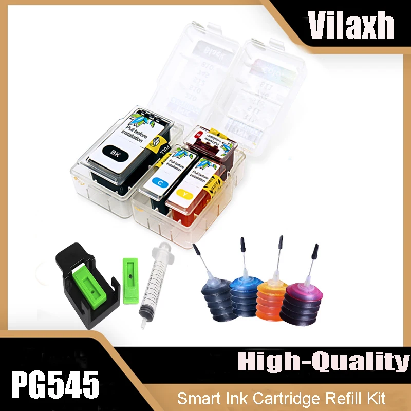 Kit de recarga de cartuchos de tinta para impresoras Canon PG545, CL546, Pixma, MG2555s, MG2900, MG2940, MG2950, 545XL, 546XL