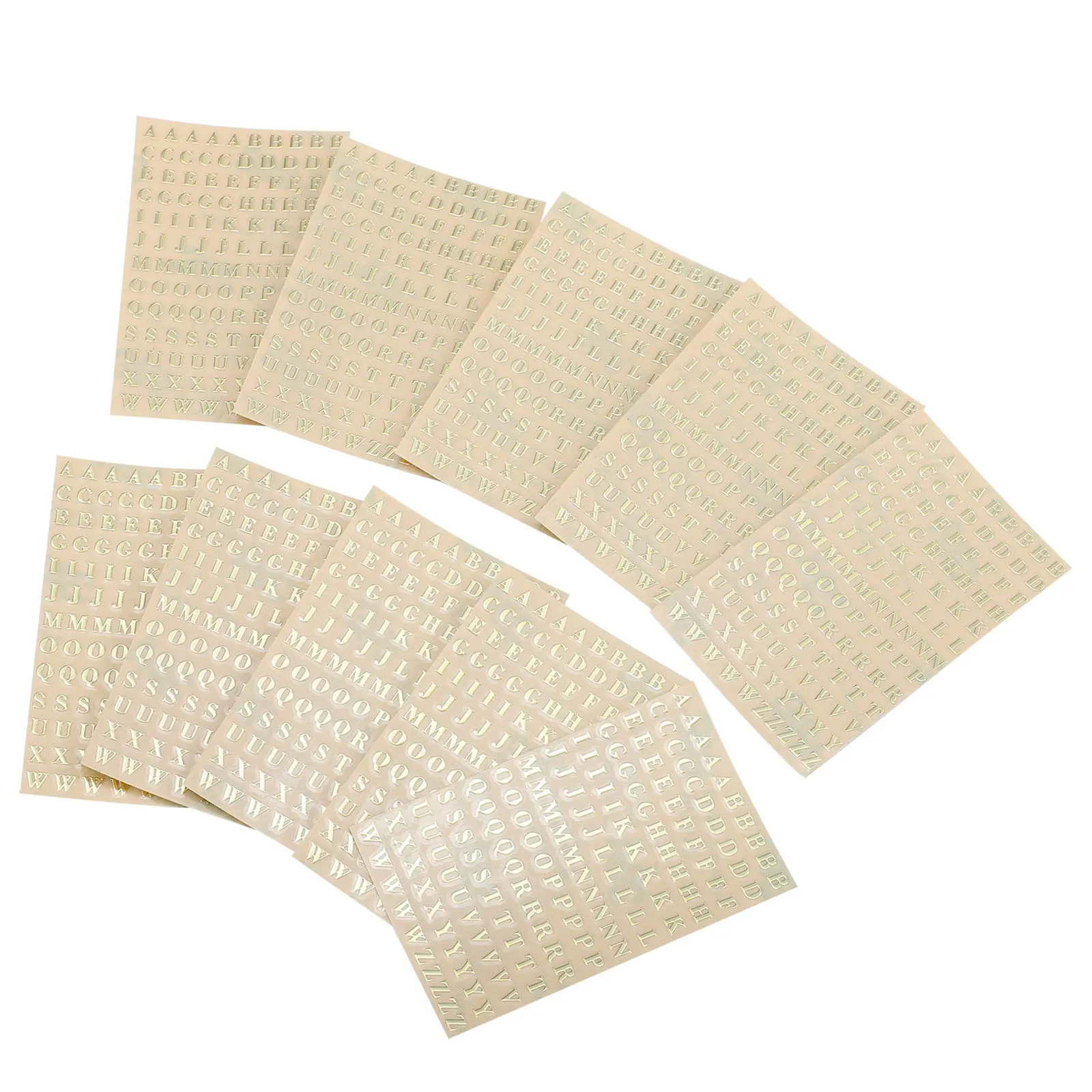 

10 шт. золотых наклеек с буквами для бутылок с эфирными маслами, самоклеящиеся этикетки для организации бутылок для ароматерапии, легкая идентификация