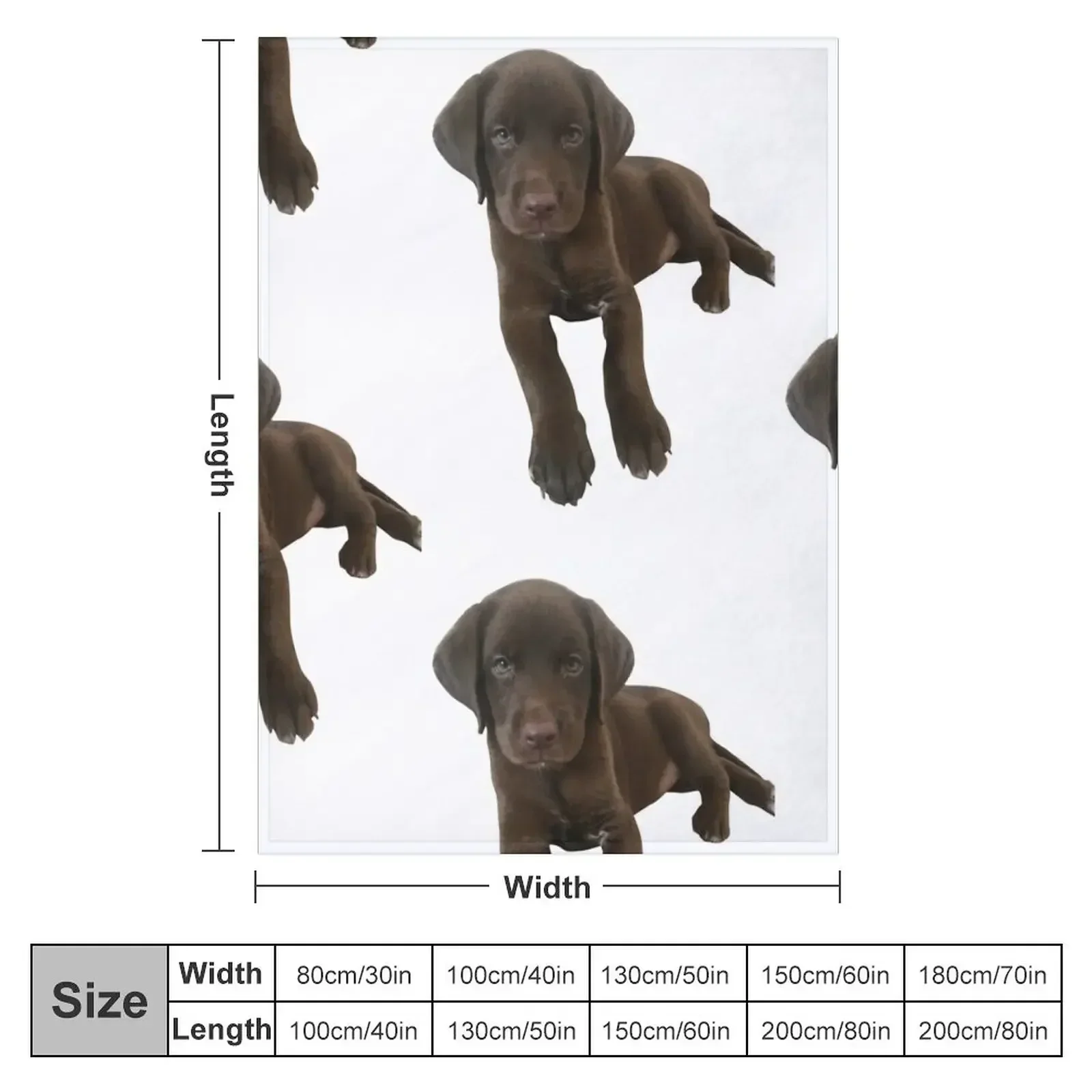 Chocolate Labrador Throw Blanket heavy to sleep Personalized Gift Weighted Flannel Blankets