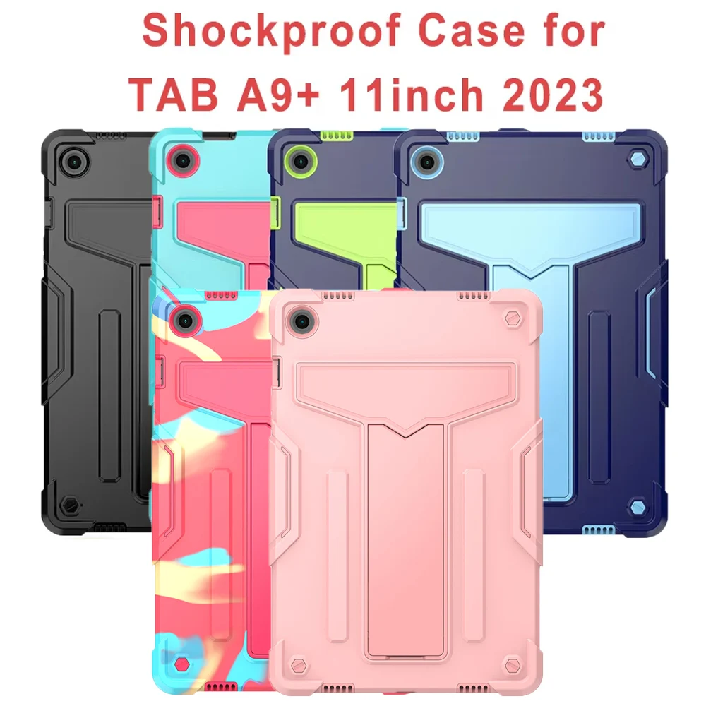 

Case for Samsung Galaxy Tab A9+ A9 Plus 11-Inch 2023 Heavy Duty Shockproof Full Body Rugged Stand Tablet Cover for Tab A9+ 11"