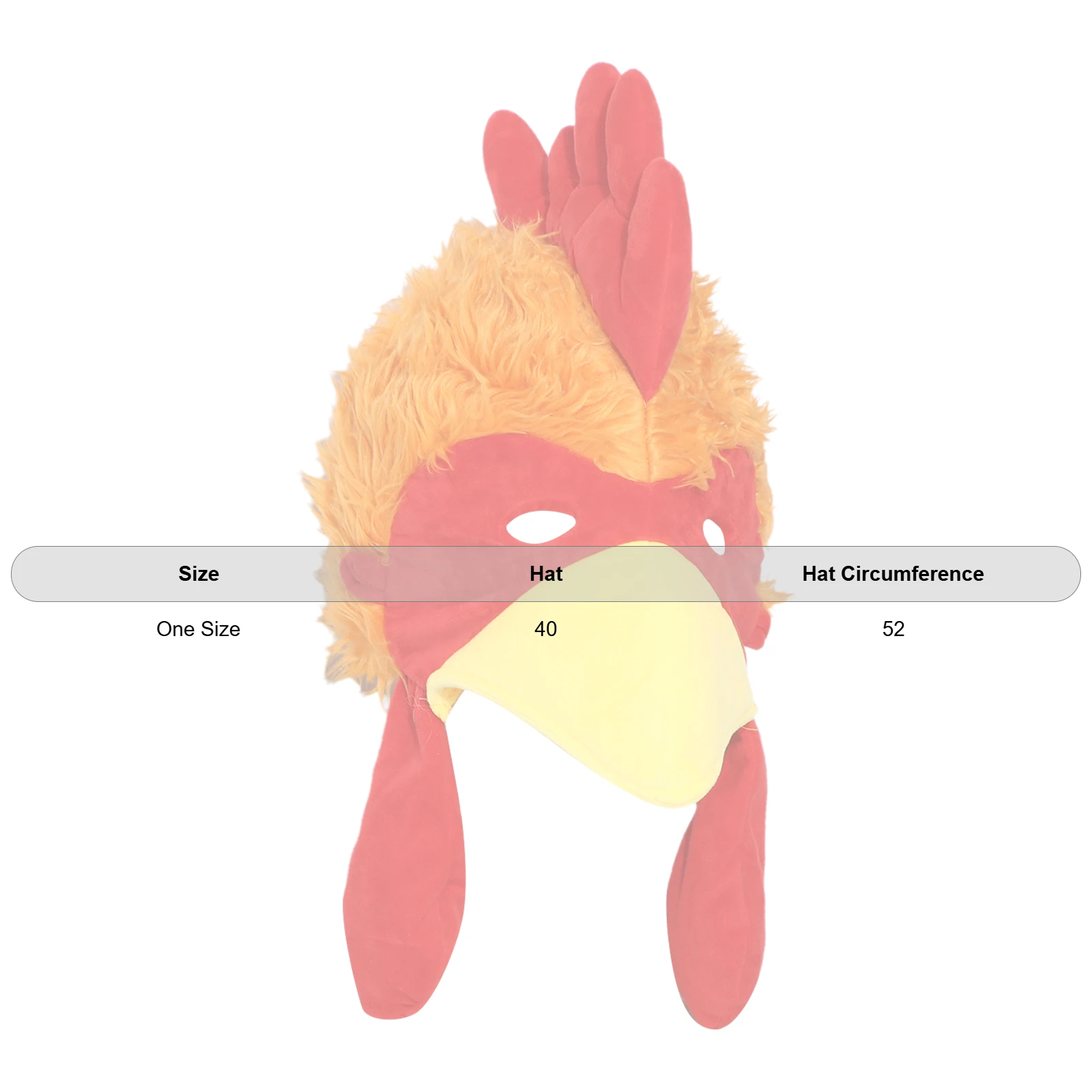 Unisex Women Men Plush Turkey-shaped Hat Headwear Thanksgiving Costume Accessories for Halloween Cosplay Party Stage Performance 6