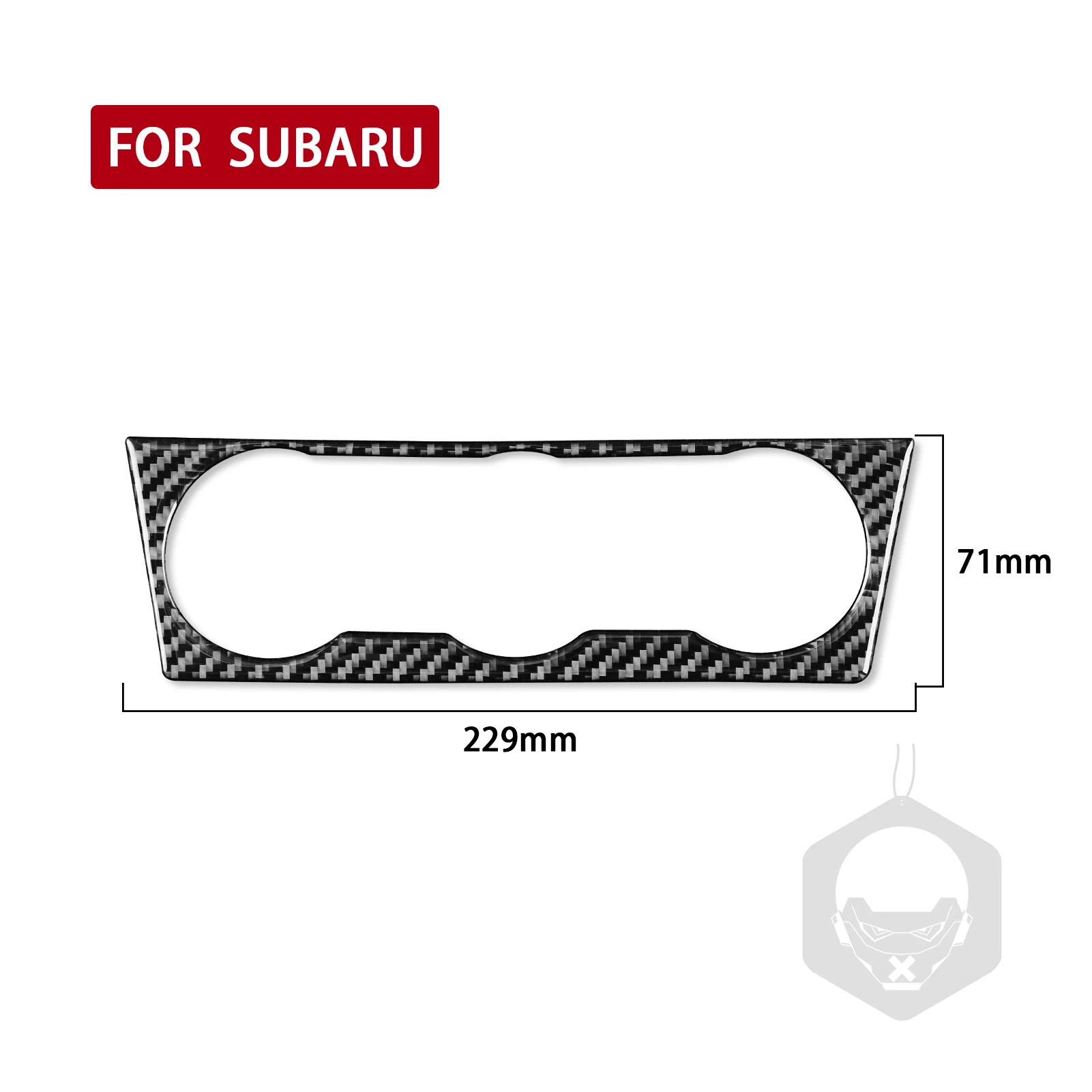 For Subaru Forester 2013-2018 Carbon Fiber Air Conditioning Panel Decorative Cover Car Interior Modification Accessories Sticker