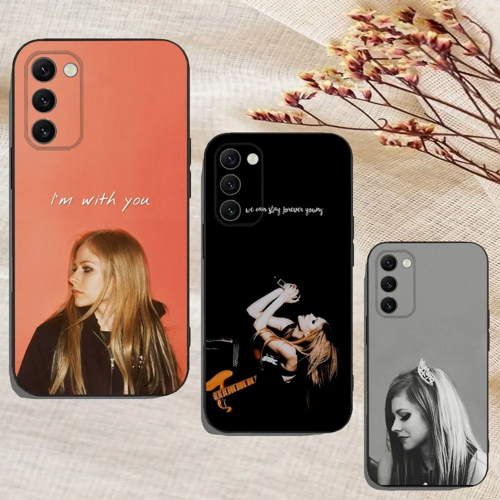 A-Avril Ramona Lavigne singer Phone Case For Samsung Galaxy A13,A21s,A22,A31,A32,A52,A53,A71,A80,A91 Soft Black Cover