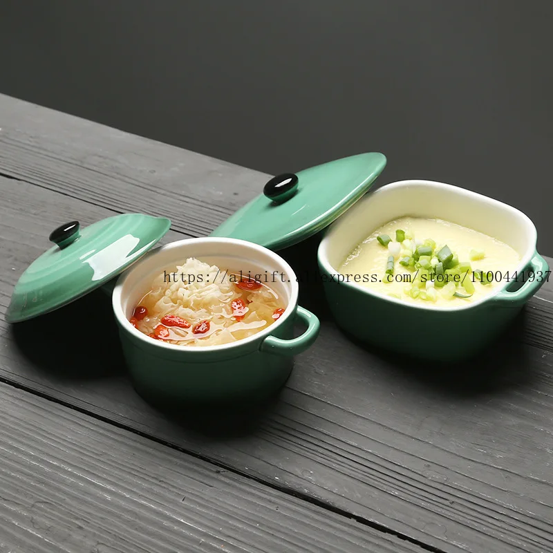 

Two Sets Of Ceramic Creative Soup Bowls Bird's Nest Soup Cups Stew Pots Steamed Egg Cups And Ceramic Desserts