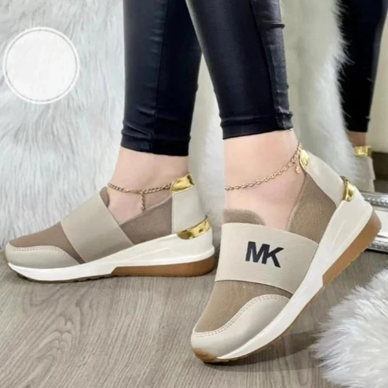 

Fashion New Women Casual Vulcanized Shoes 2025 Autumn High Quality Thick Bottom Wedge Heel Sports Shoes Student Skateboard Shoes