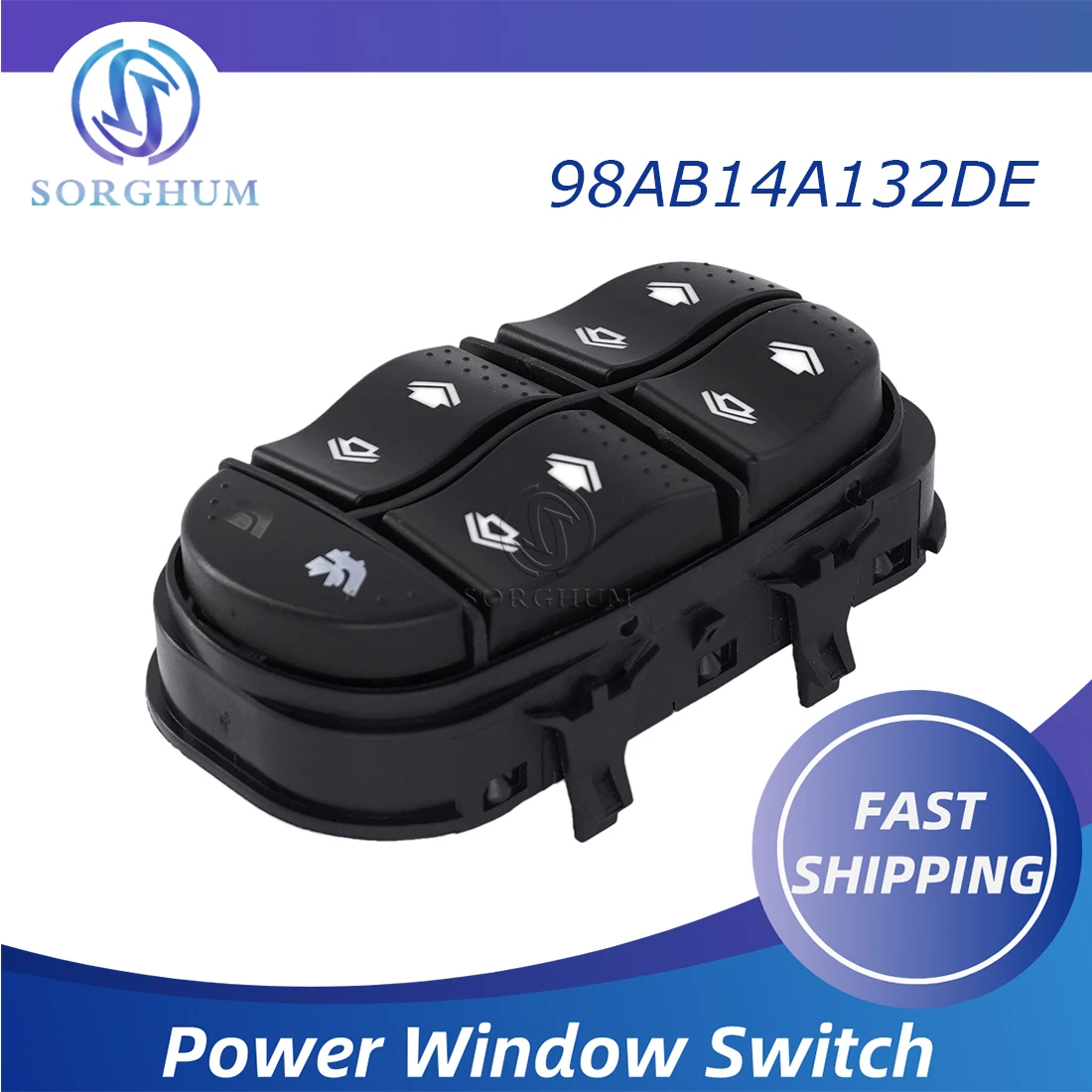 

Новая кнопка переключения стеклоподъемника Sorghum для Ford Focus Mk1 1998-2005 98AB-14A132-DE 98AB14A132DE, автомобильные аксессуары