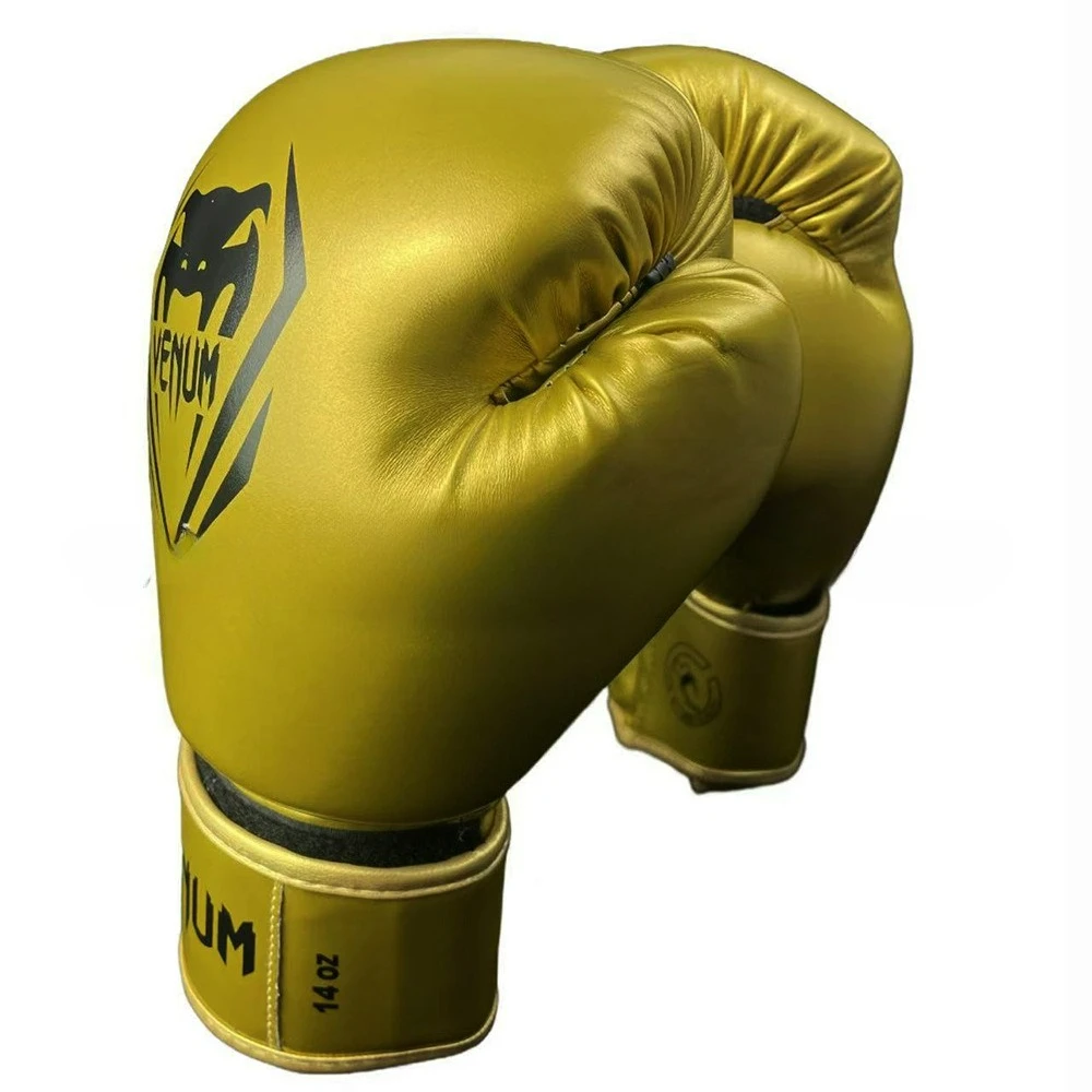 

MMA Muay Thai Gloves Durable Golden Boxing Gloves for Men Sanda Fighting Punching Glove