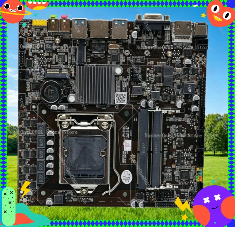 B365i-D4 ITX Mini Motherboard 12V DC Power Support 6th 9th Gen CPU for Barebone PC HTPC NAS